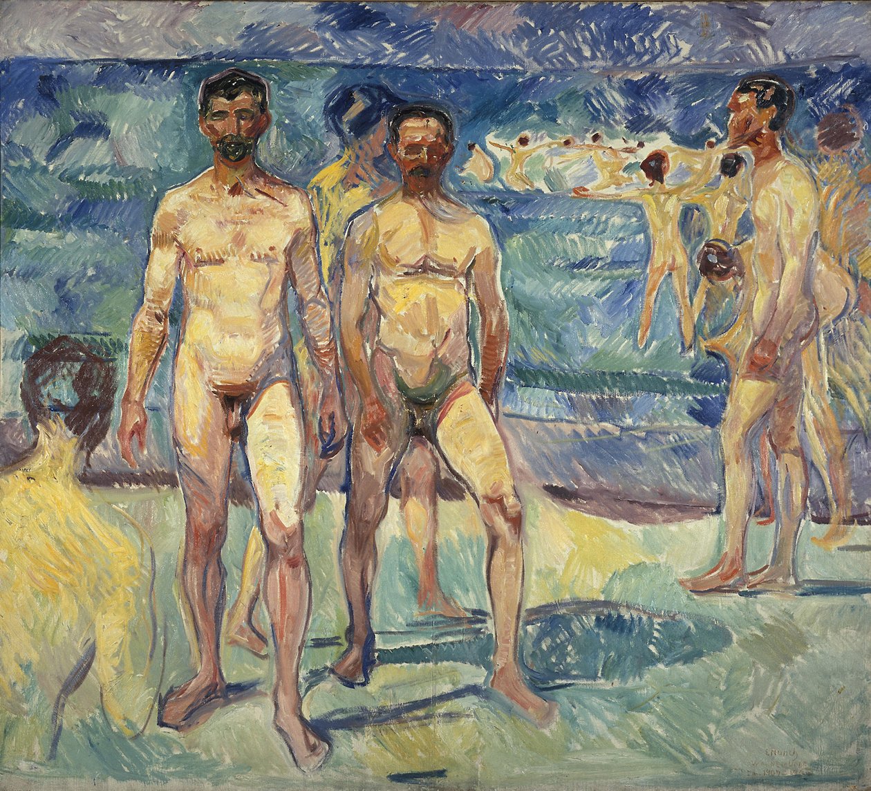 Fürdő férfiak alkotó: Edvard Munch