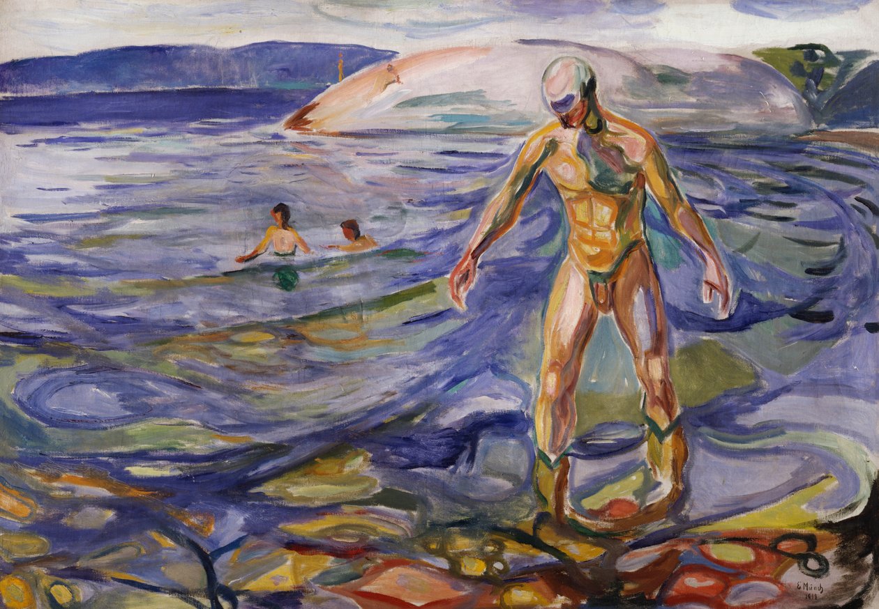 Fürdő ember alkotó: Edvard Munch