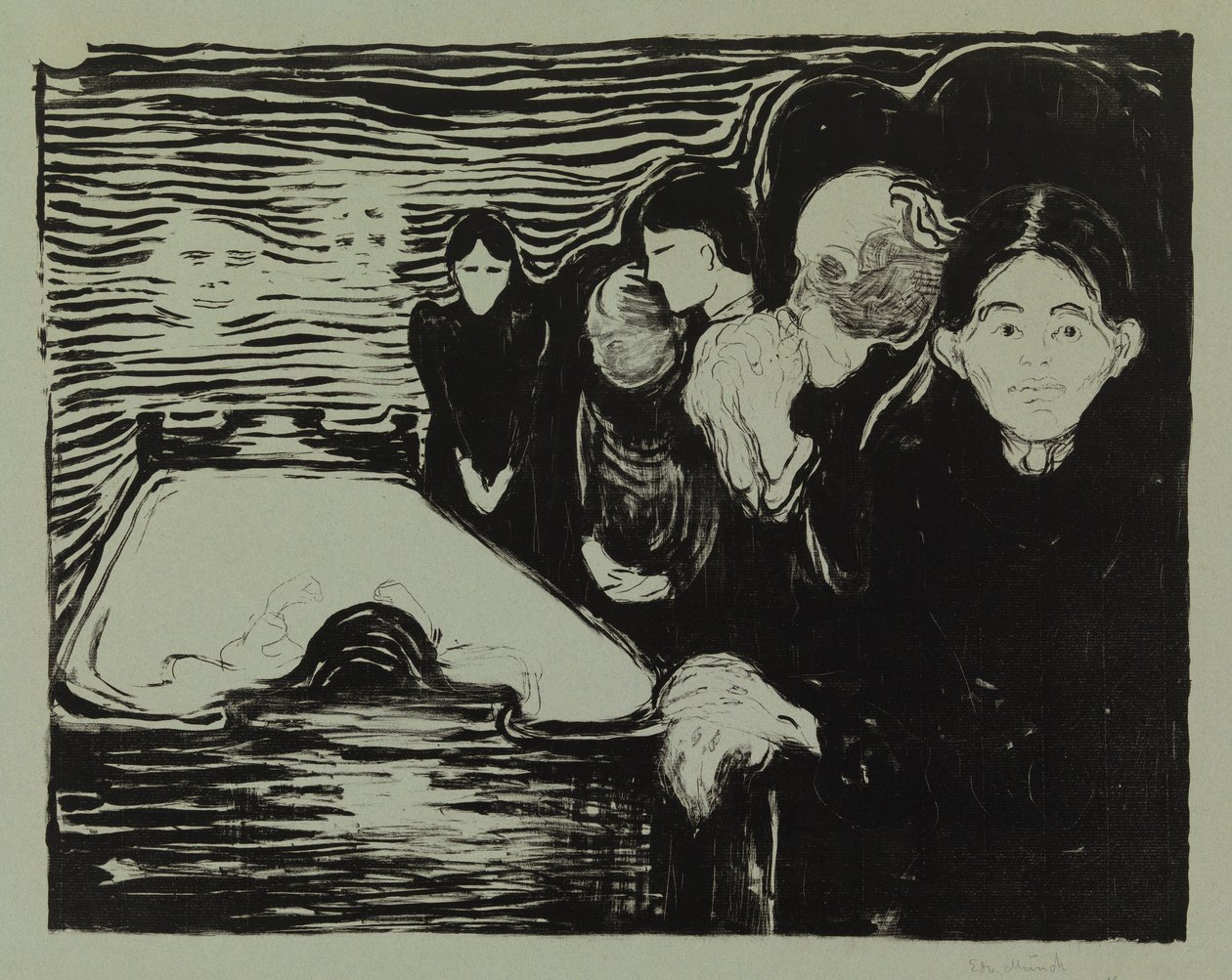 A halálos ágy mellett alkotó: Edvard Munch