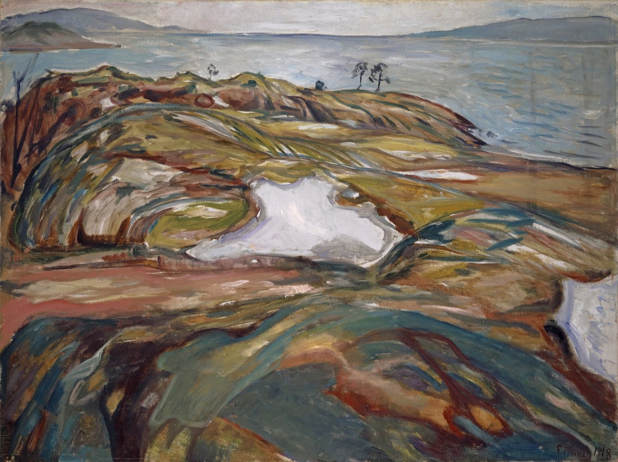 Tengerparti táj, 1918 alkotó: Edvard Munch