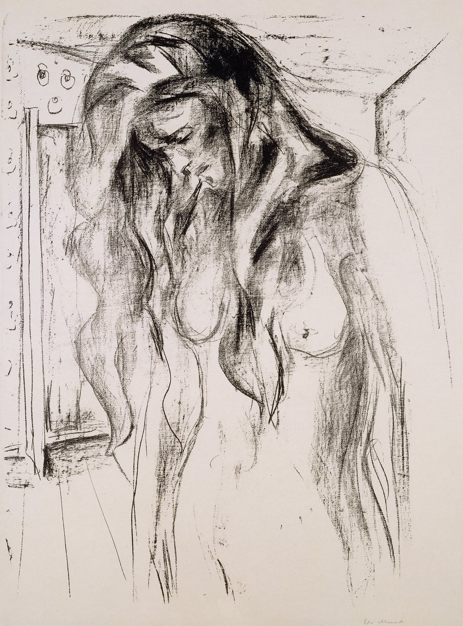 síró lány; síró lány alkotó: Edvard Munch