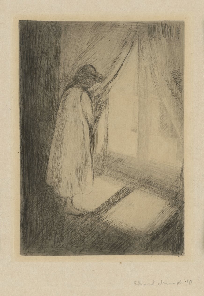 Lány az ablaknál alkotó: Edvard Munch