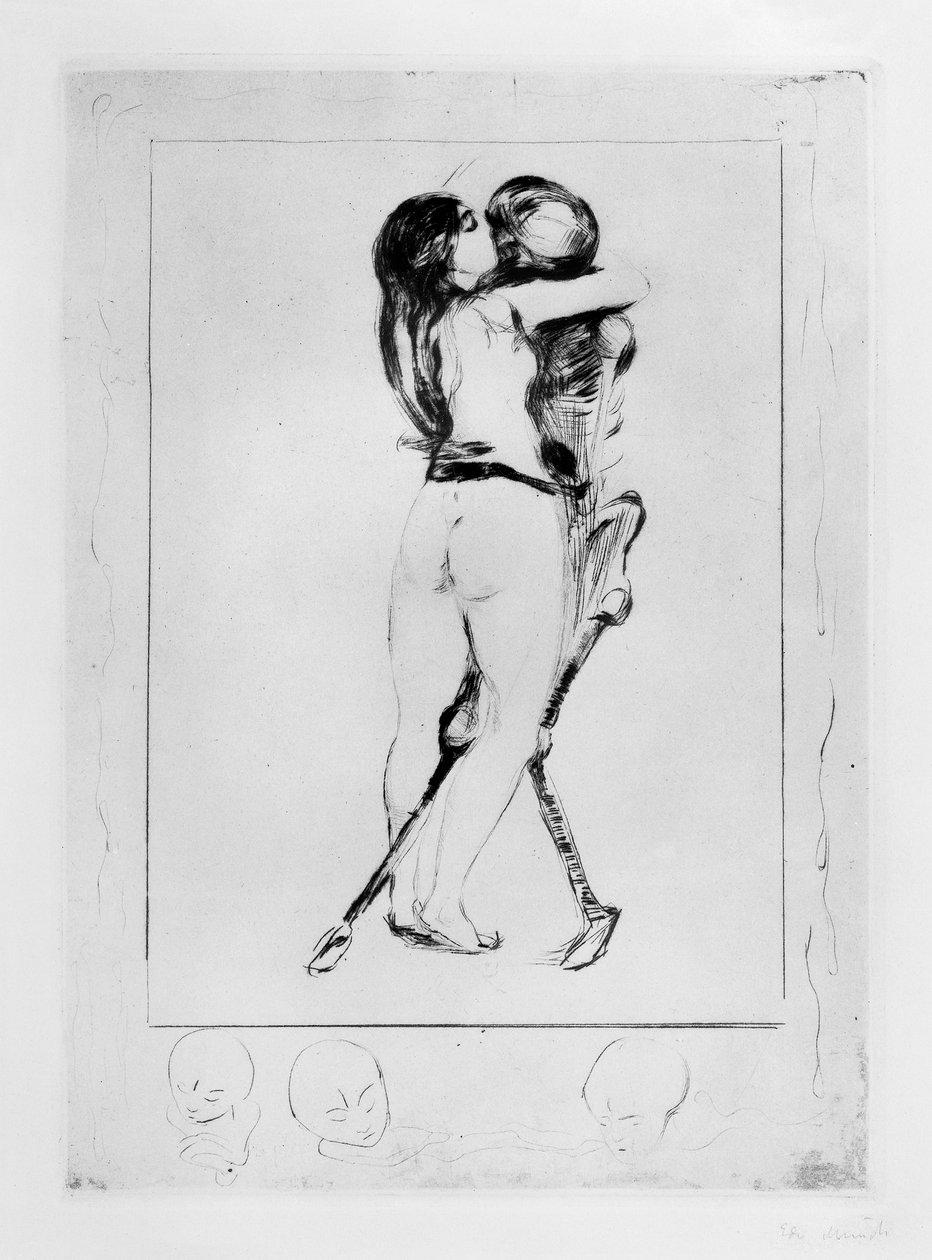 A lány és a halál alkotó: Edvard Munch