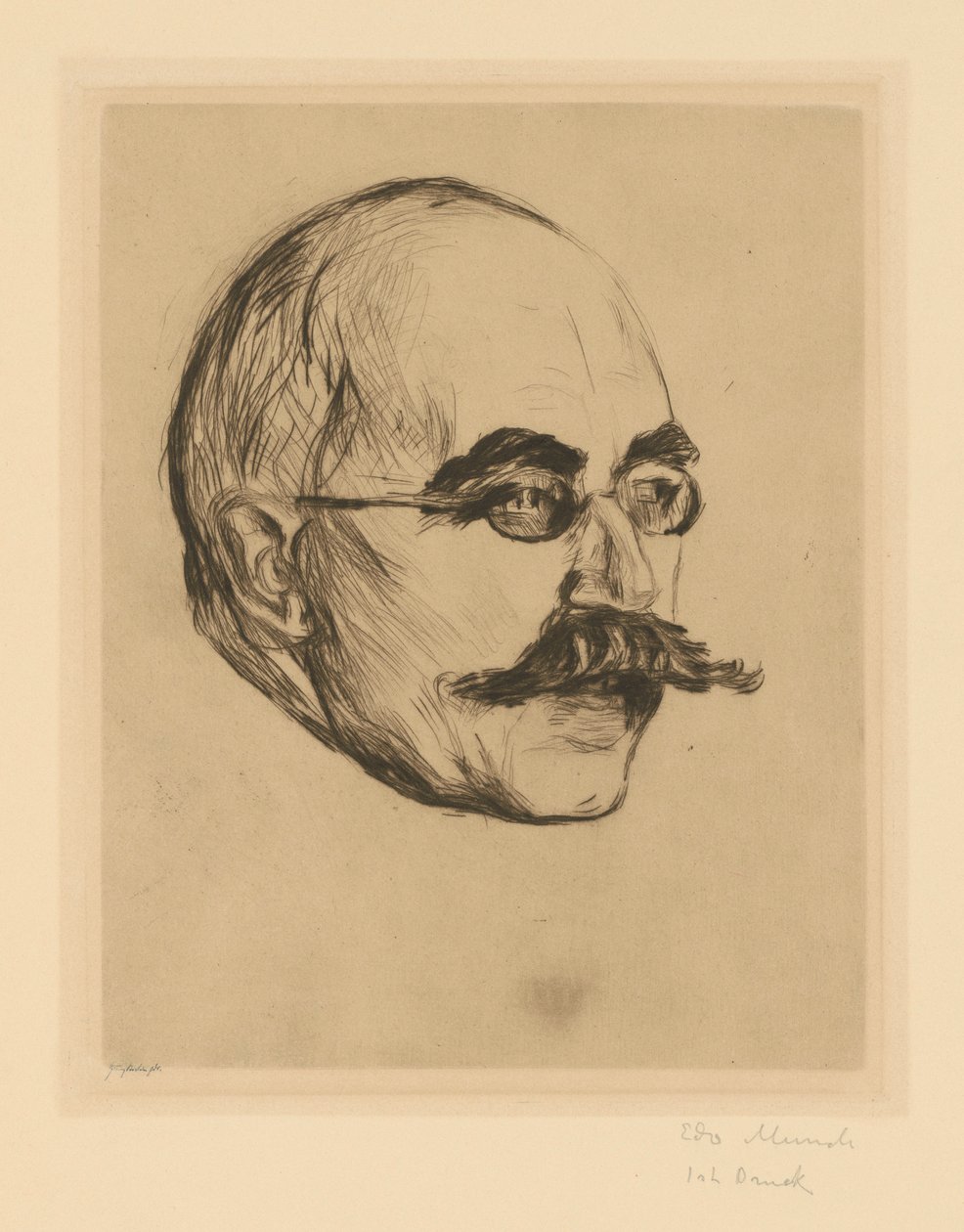Dr. Gustav Schiefler alkotó: Edvard Munch