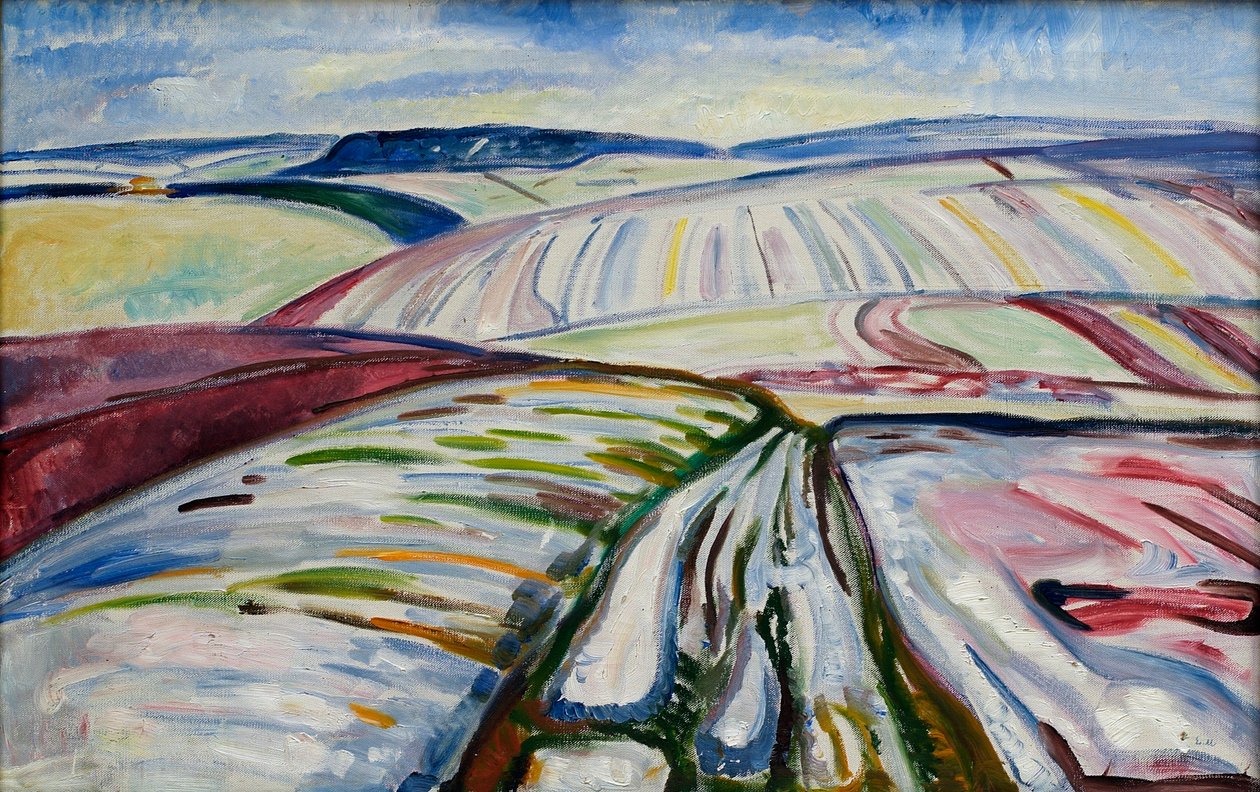 Mező a hóban alkotó: Edvard Munch
