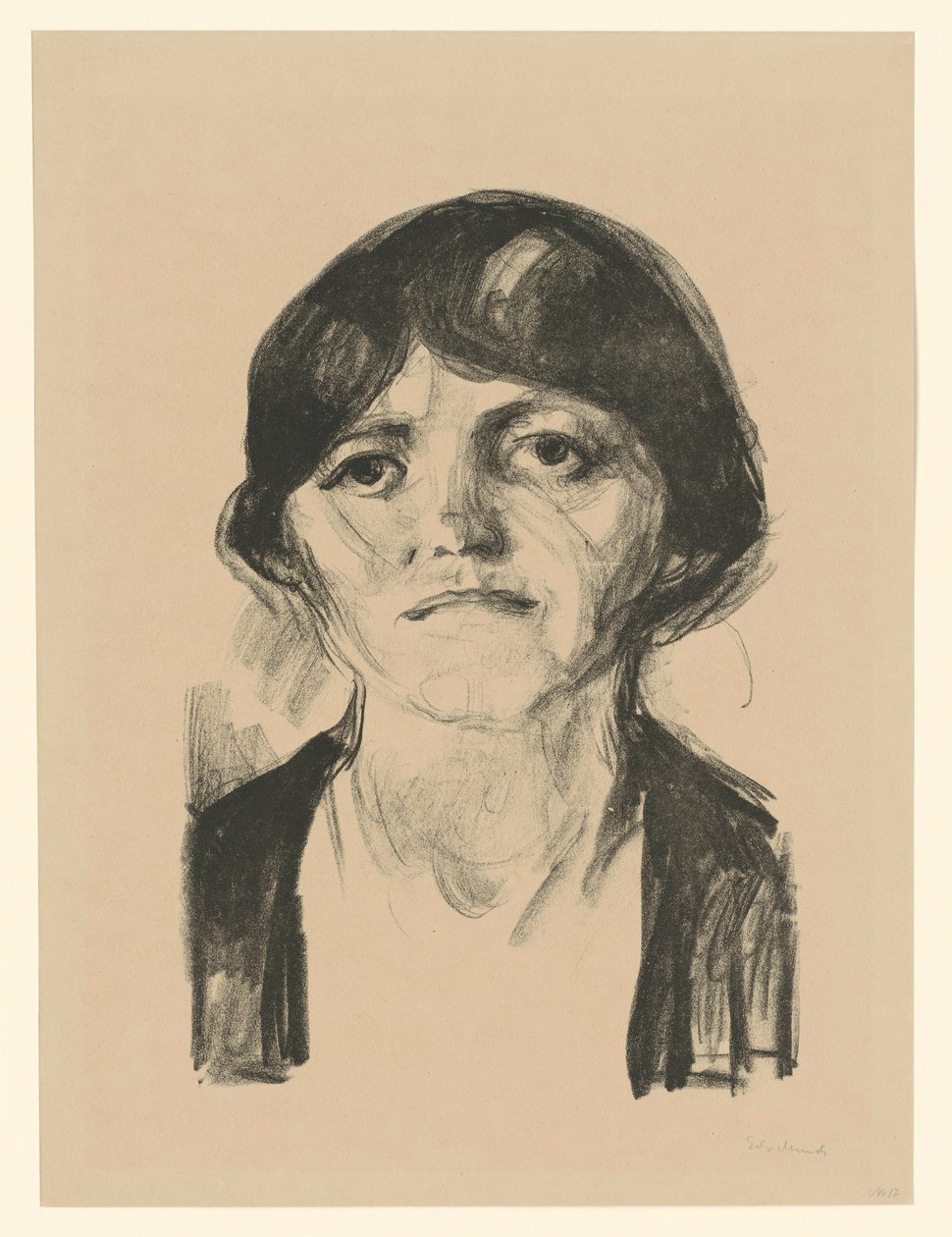 Női fej alkotó: Edvard Munch