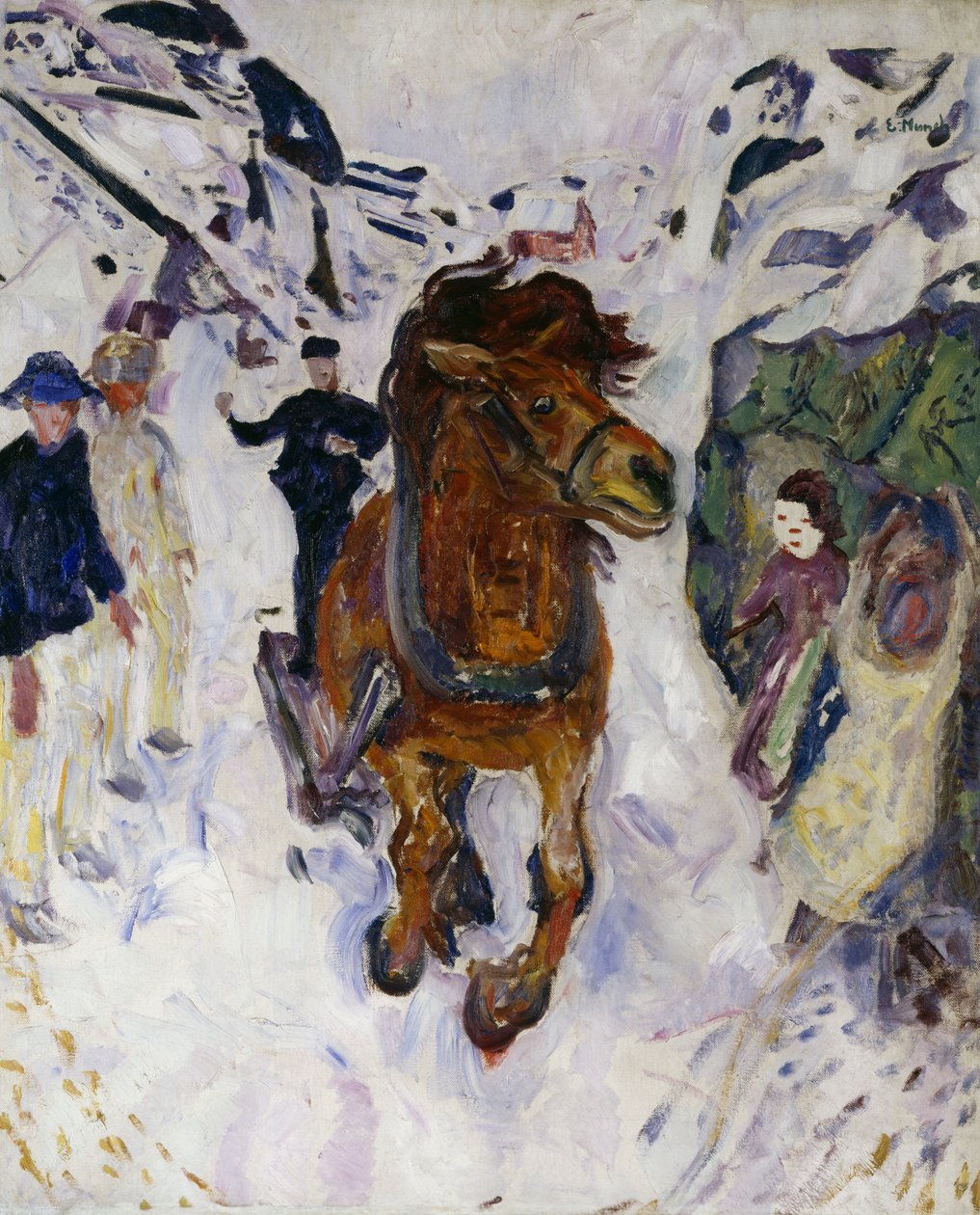 Vágtató ló alkotó: Edvard Munch