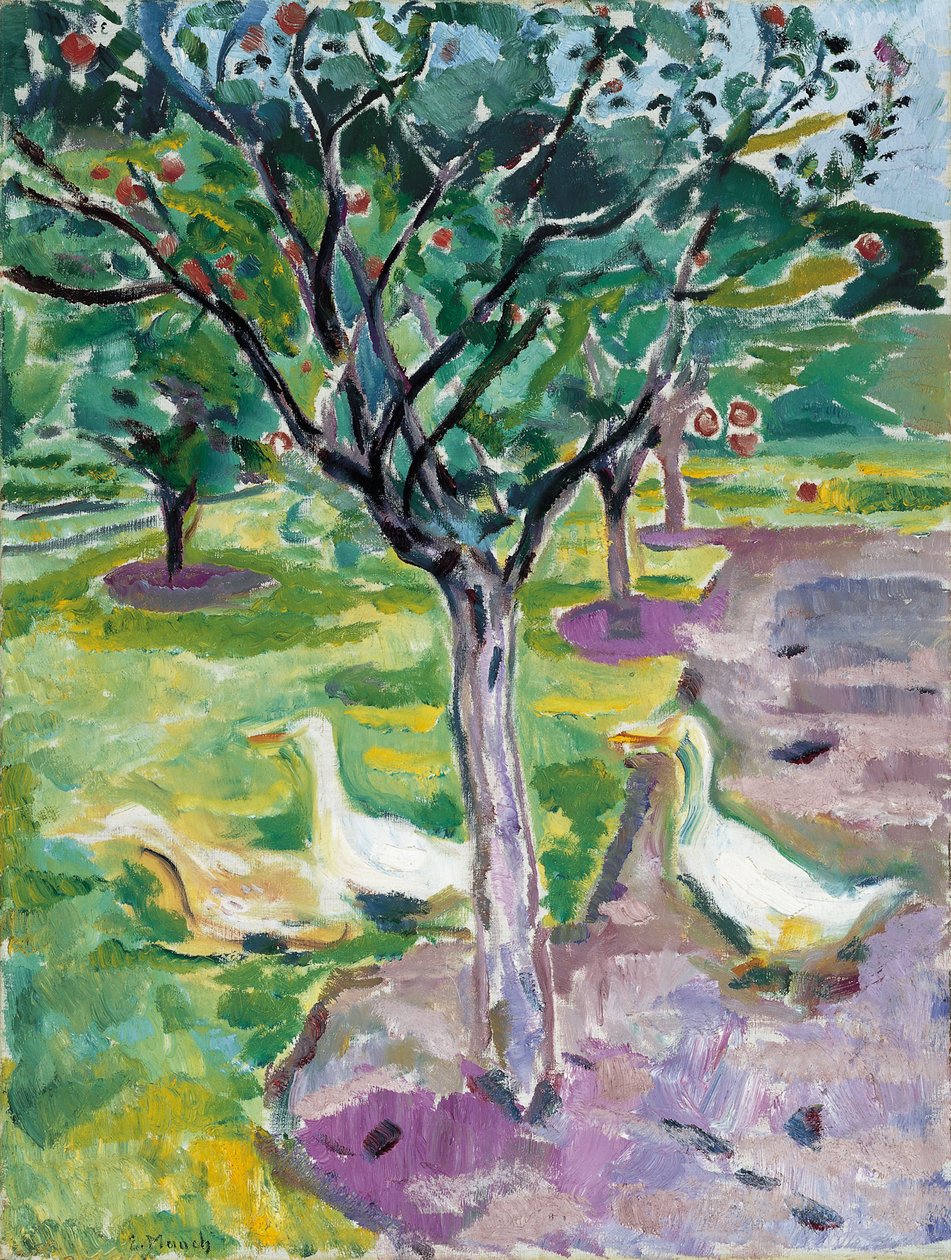 Liba a gyümölcsösben, c. 1911 alkotó: Edvard Munch