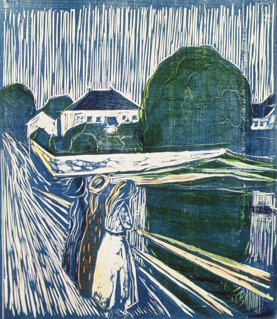 Lányok a hídon alkotó: Edvard Munch