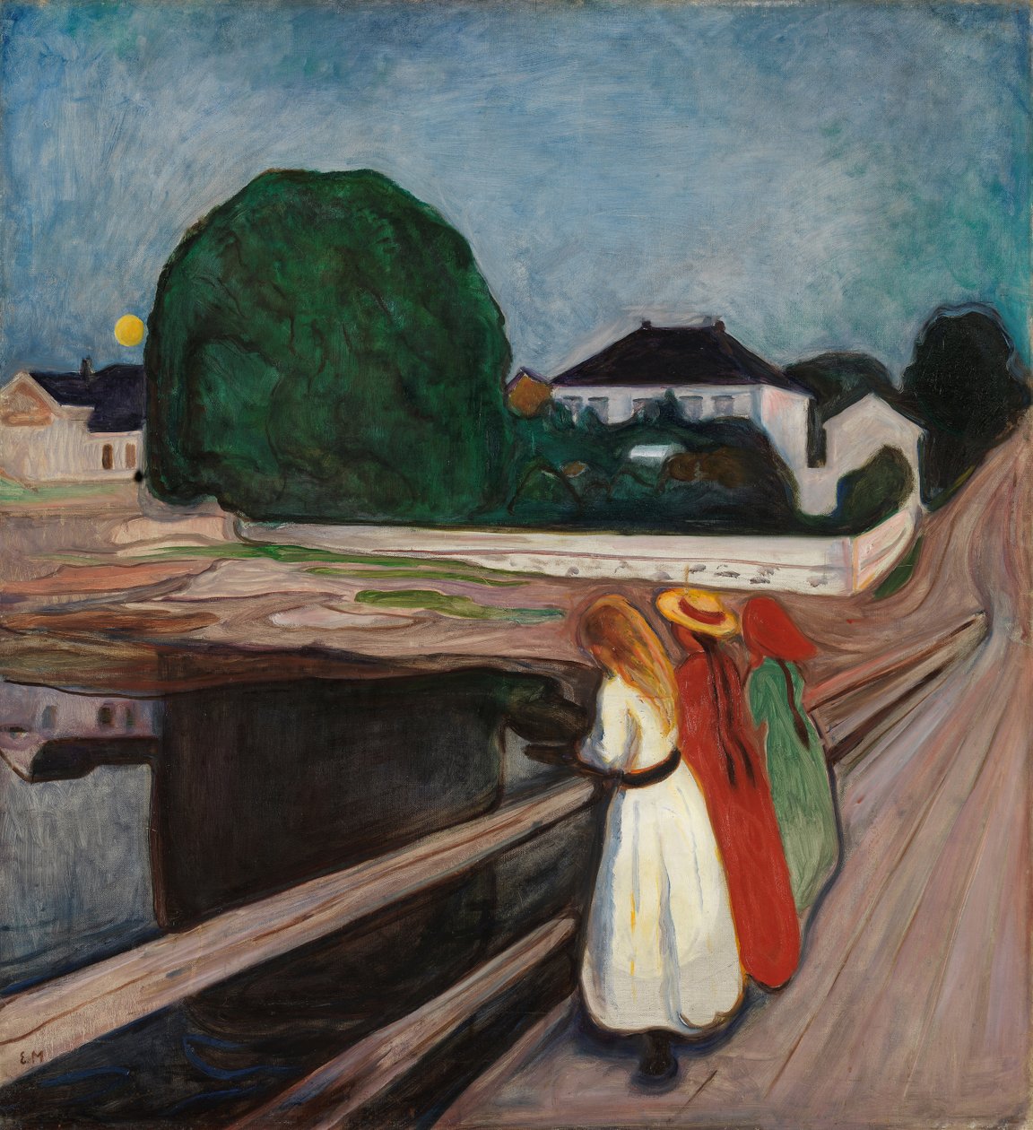 Lányok a mólón, 1901 körül alkotó: Edvard Munch