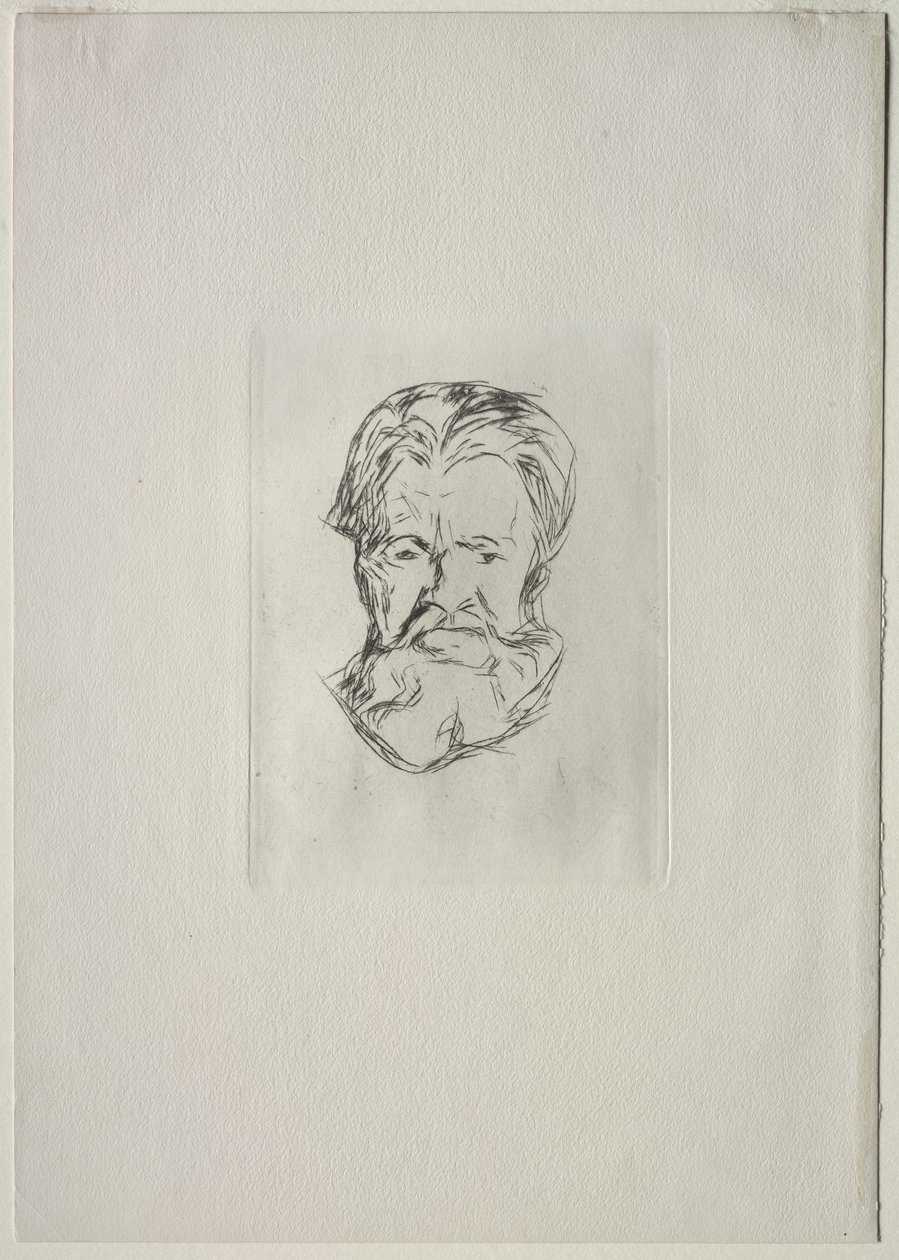 Egy férfi feje alkotó: Edvard Munch