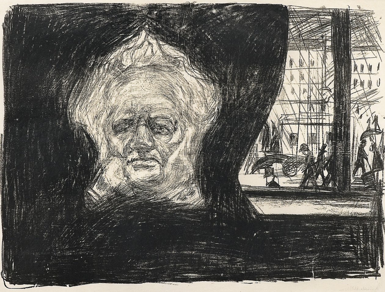 Henrik Ibsen a Grand Hotel kávézójában, 1902 alkotó: Edvard Munch