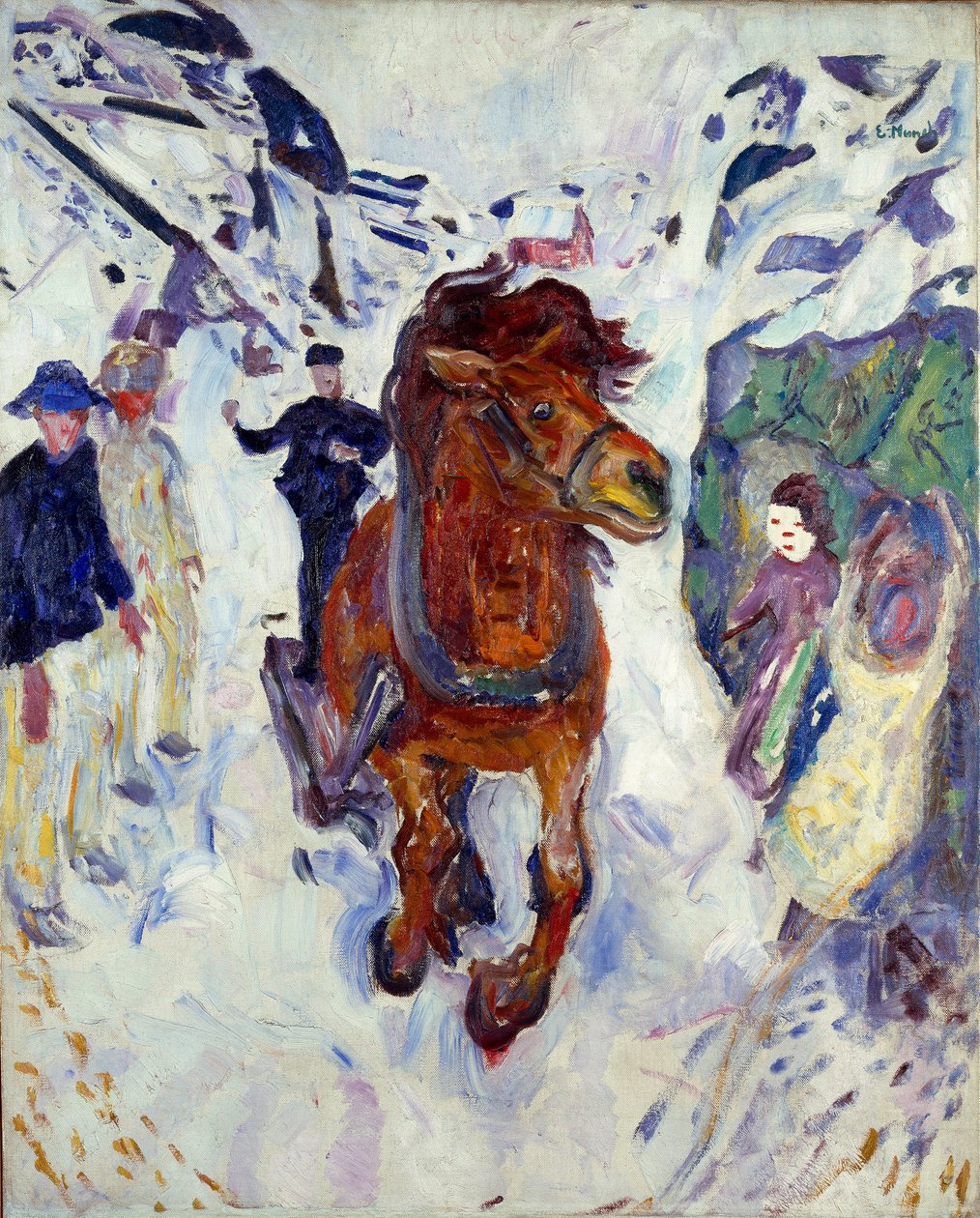 Edvard Munch (1863-1944) lóvágta festménye 1910-1912 Dim. 148x119,5 cm Oslo, Munch Múzeum (Musee Munch) Városi Művészeti Gyűjtemények alkotó: Edvard Munch