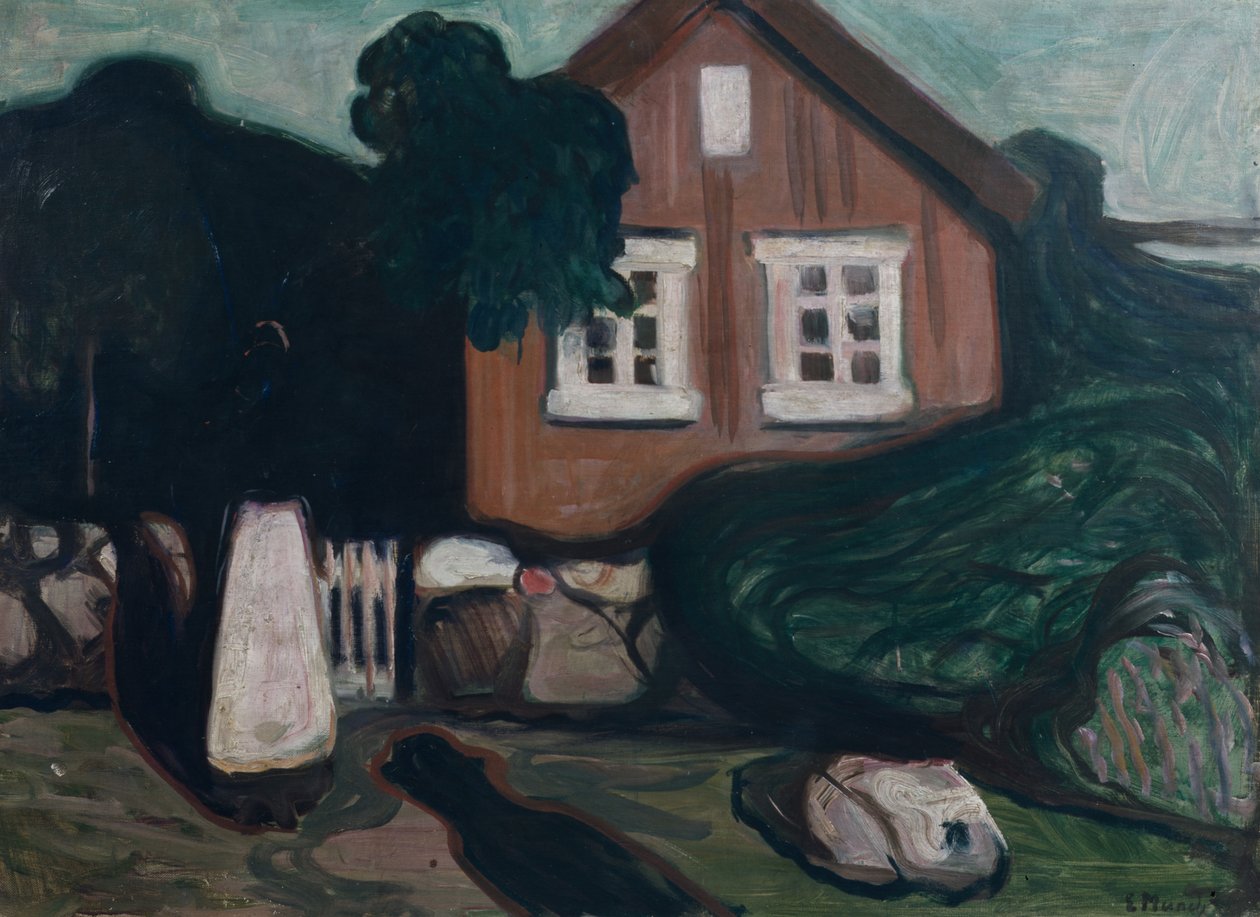 Ház holdfényben alkotó: Edvard Munch