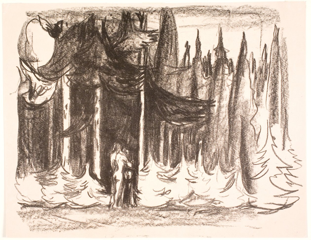 Az erdőben alkotó: Edvard Munch