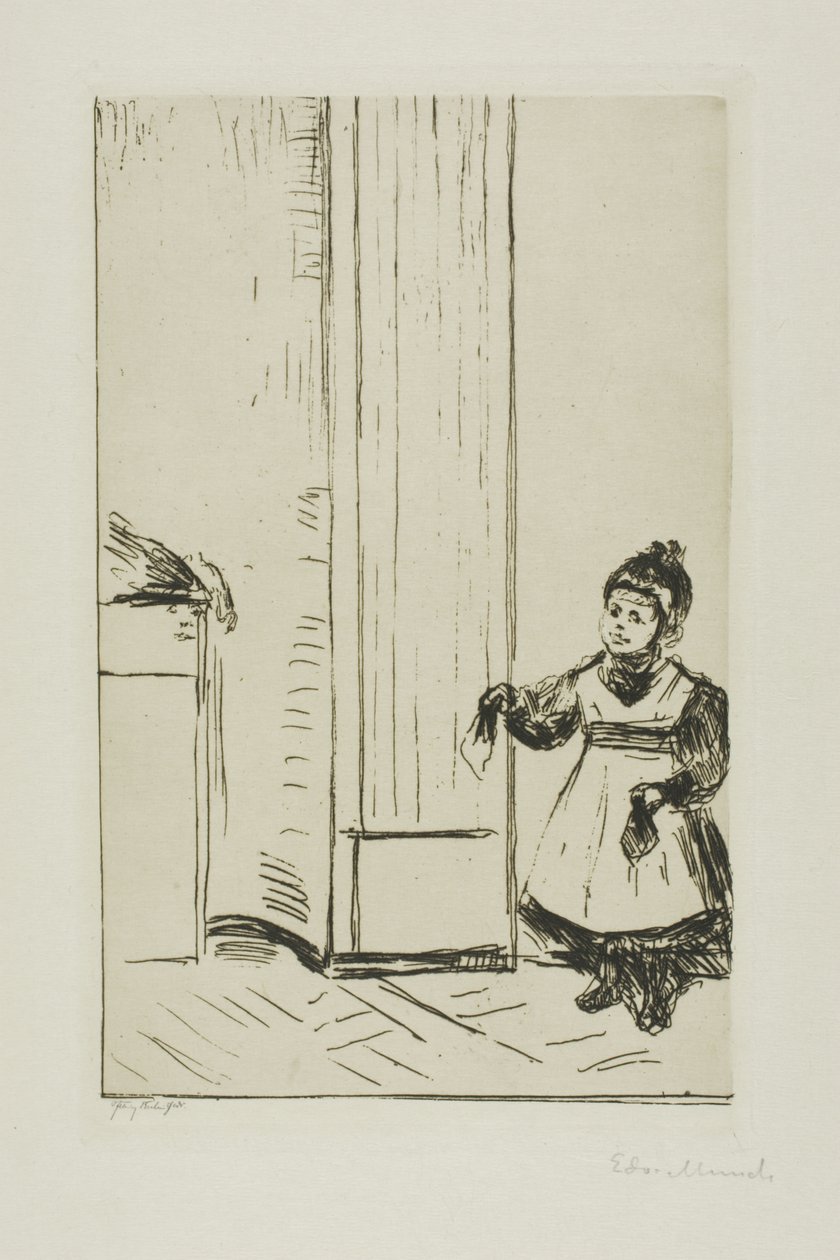 Belső egy gyerekkel. Lothar Linde alkotó: Edvard Munch