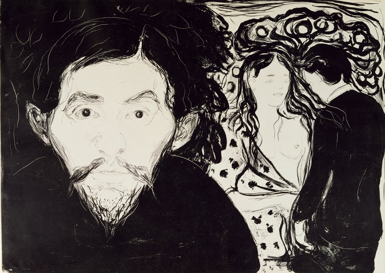 Féltékenység, 1896 alkotó: Edvard Munch