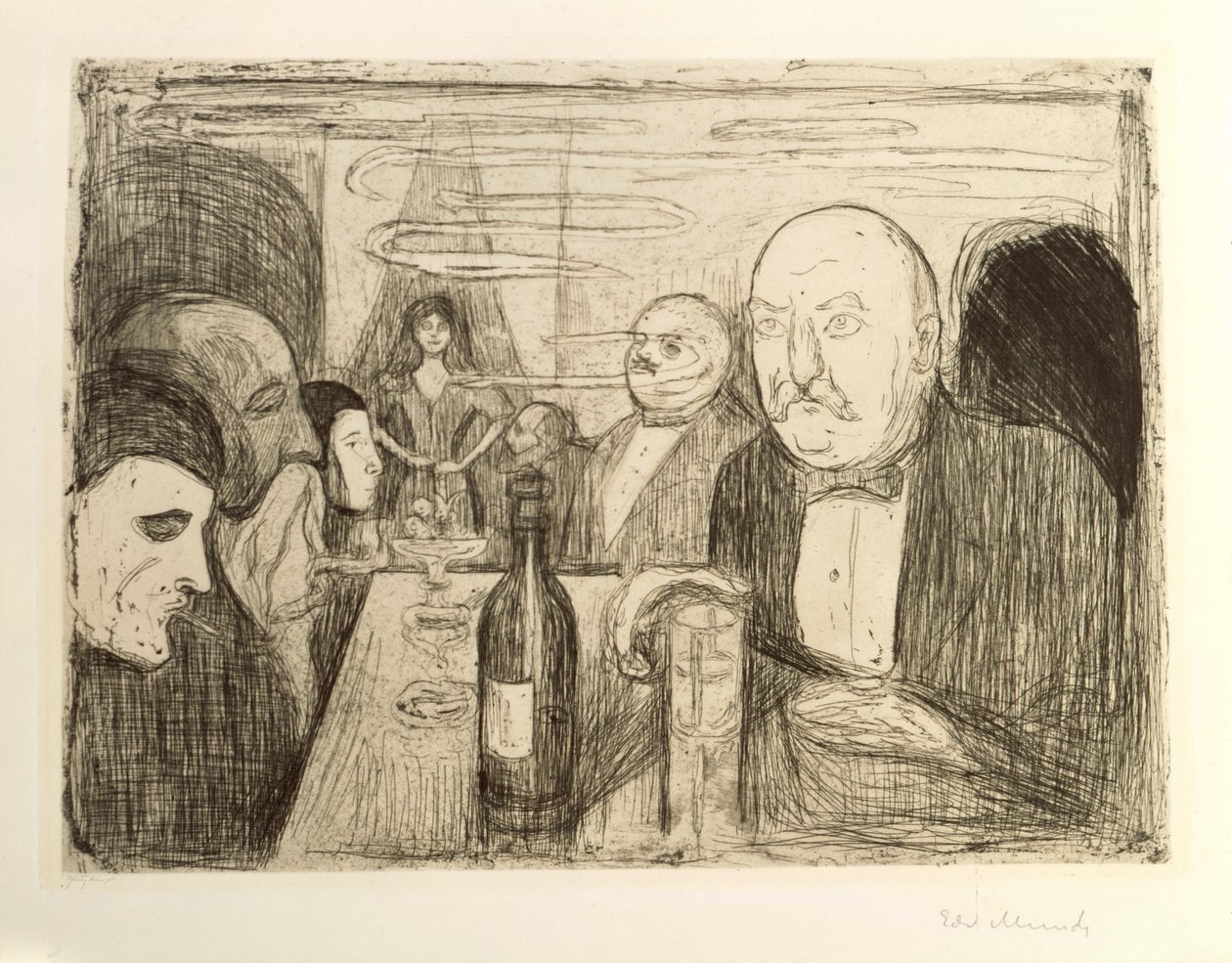 Kristiania Bohemians II alkotó: Edvard Munch