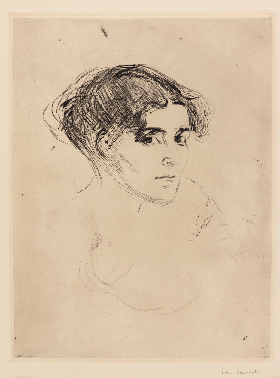Női fej alkotó: Edvard Munch
