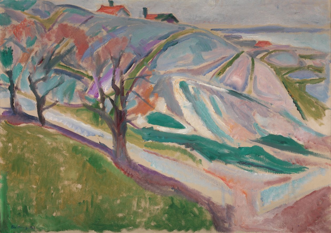 Táj, Kragero, 1912 alkotó: Edvard Munch