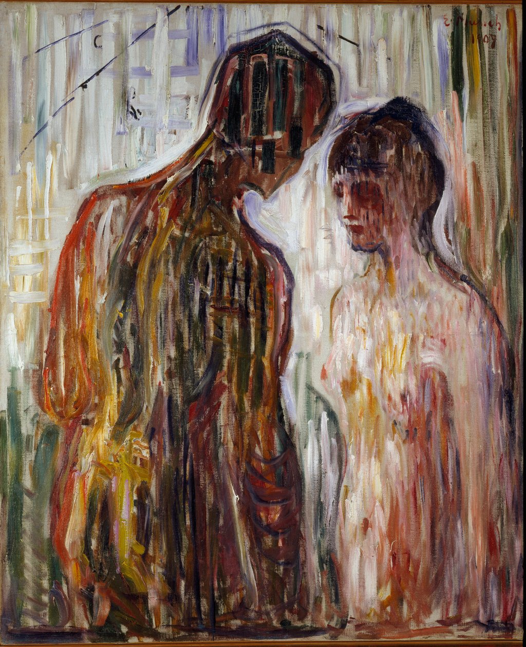 Szerelem és psziché festmény, Edvard Munch (1863-1944) alkotó: Edvard Munch