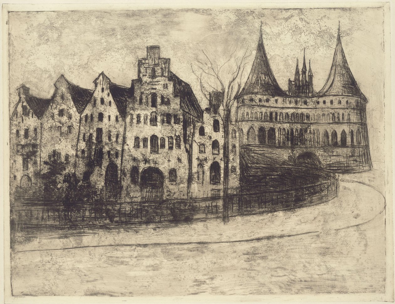 Lübeck (a Holsten-kapu) alkotó: Edvard Munch