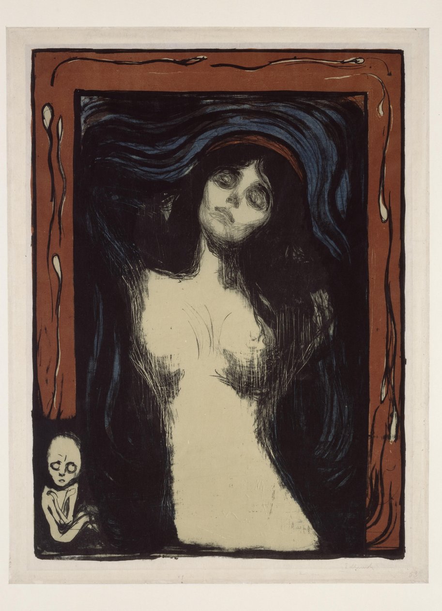 Madonna (Szerető asszony) alkotó: Edvard Munch