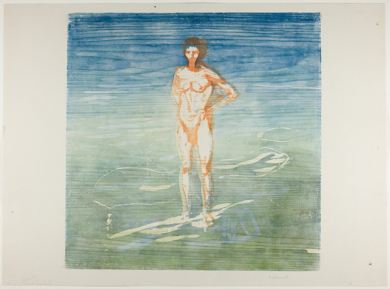 Férfi fürdés alkotó: Edvard Munch
