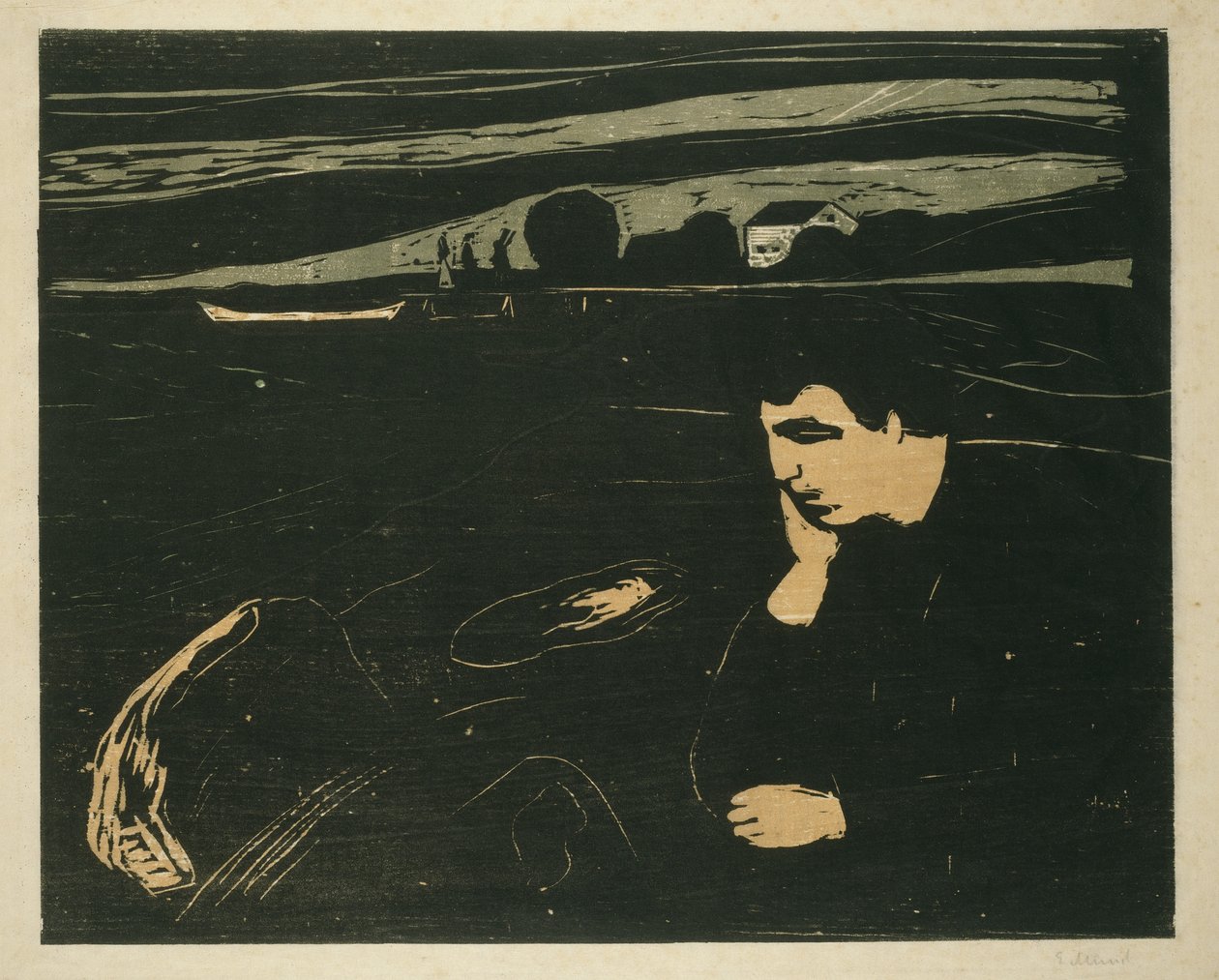 Melankólia III, 1902 alkotó: Edvard Munch