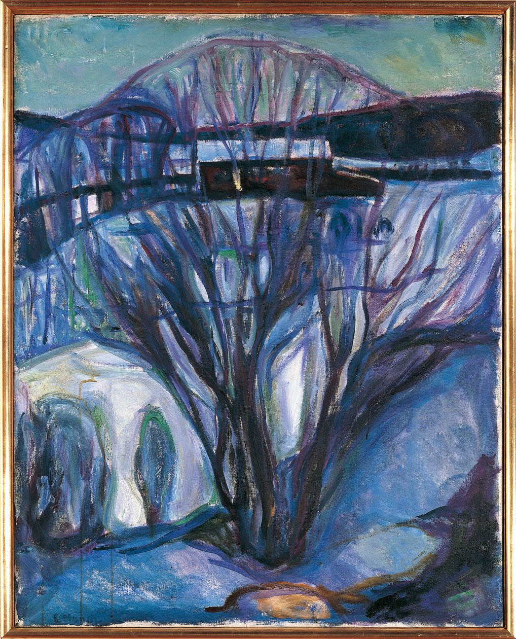 Norvégia, Oslo, Téli táj, Ekely alkotó: Edvard Munch