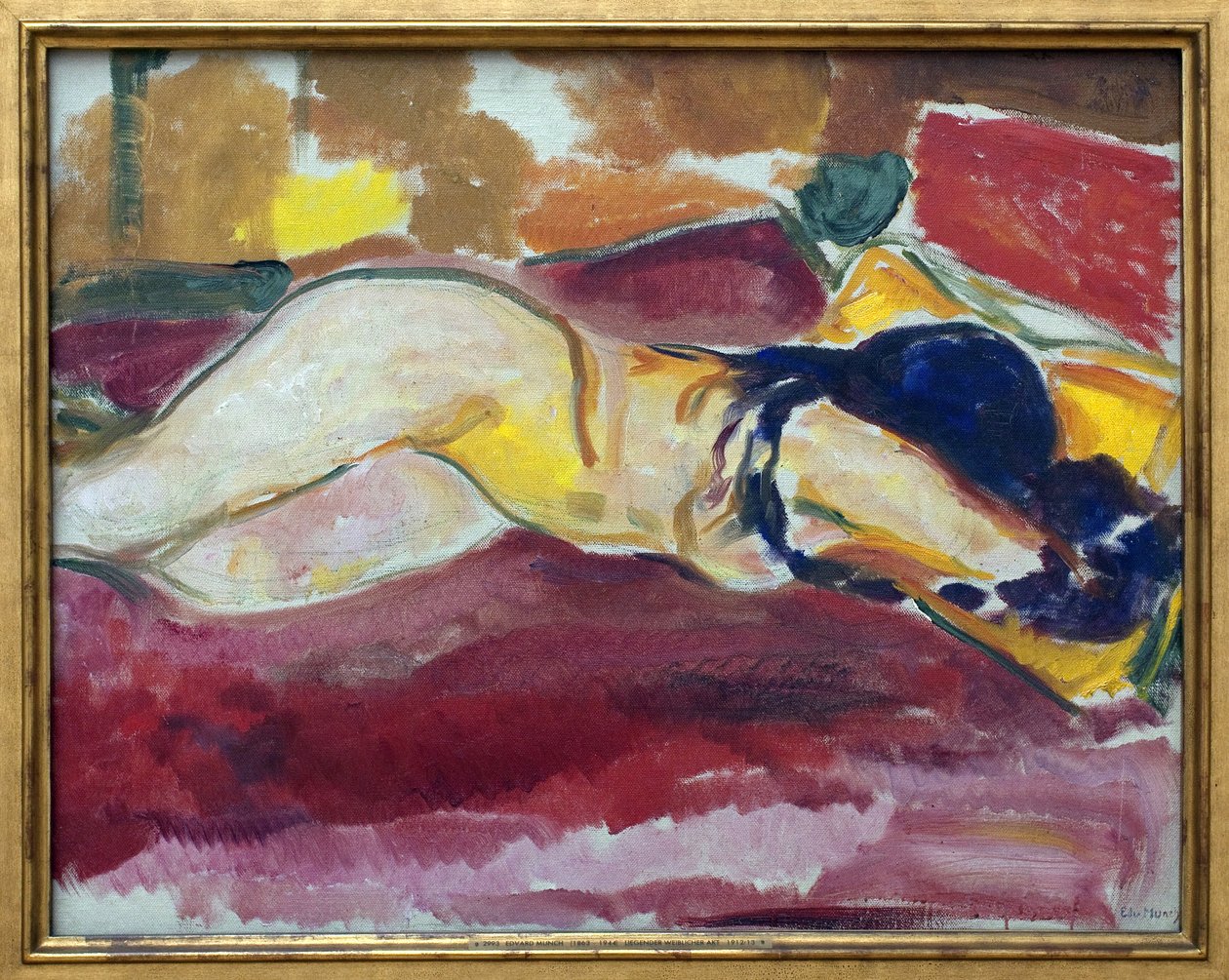 Meztelen pelenka. Edvard Munch (1863-1944) festménye, Olaj, vászon alkotó: Edvard Munch
