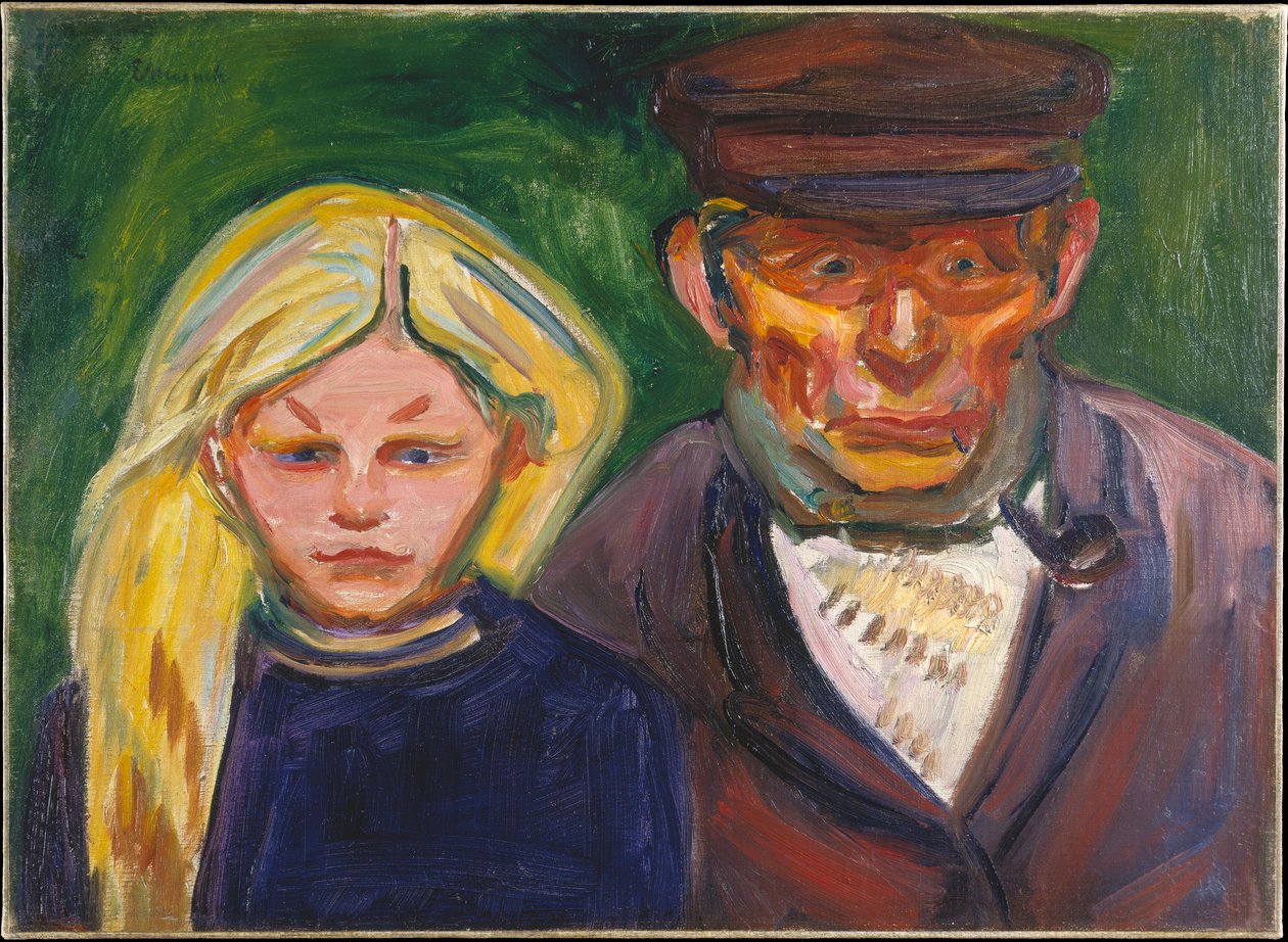 Az öreg halász és a lánya alkotó: Edvard Munch