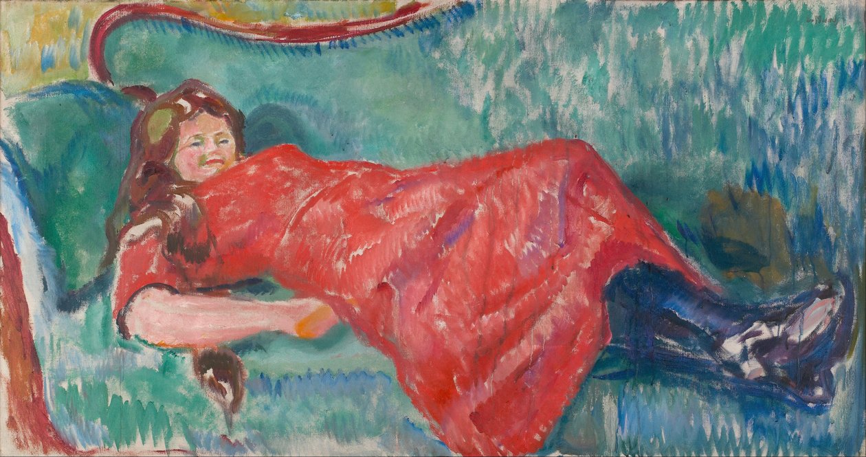 A kanapén alkotó: Edvard Munch