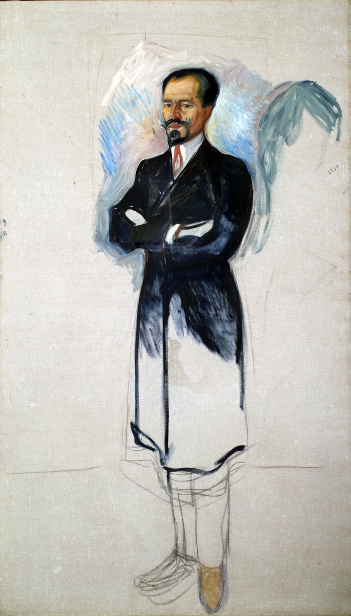 Ernest Thiel portréja 1859-1947 alkotó: Edvard Munch