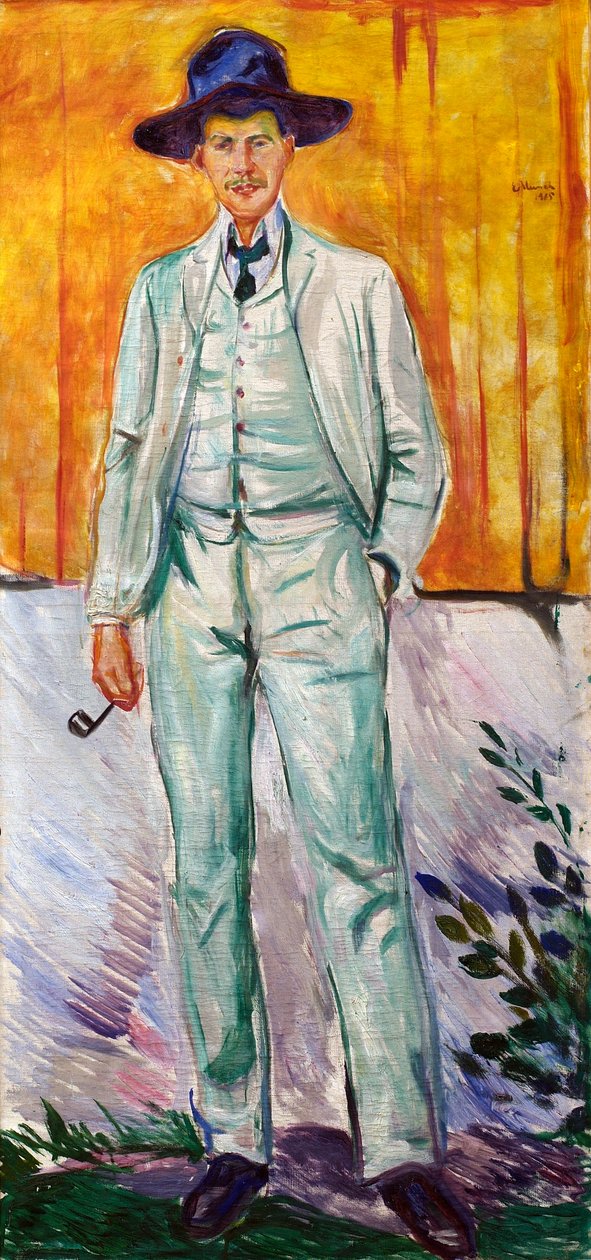 Ludvig Karsten festő portréja alkotó: Edvard Munch