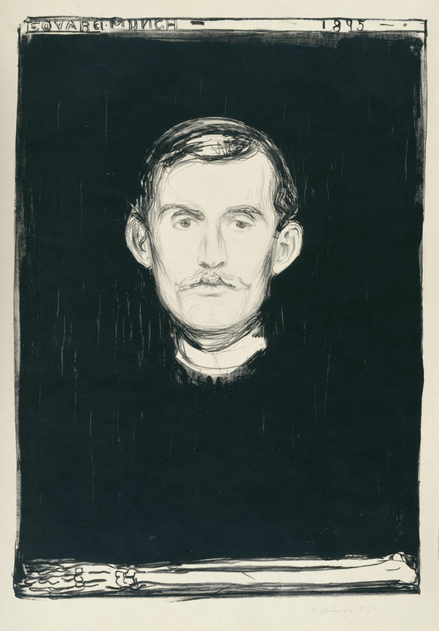 Önarckép (csontvázkarral) alkotó: Edvard Munch