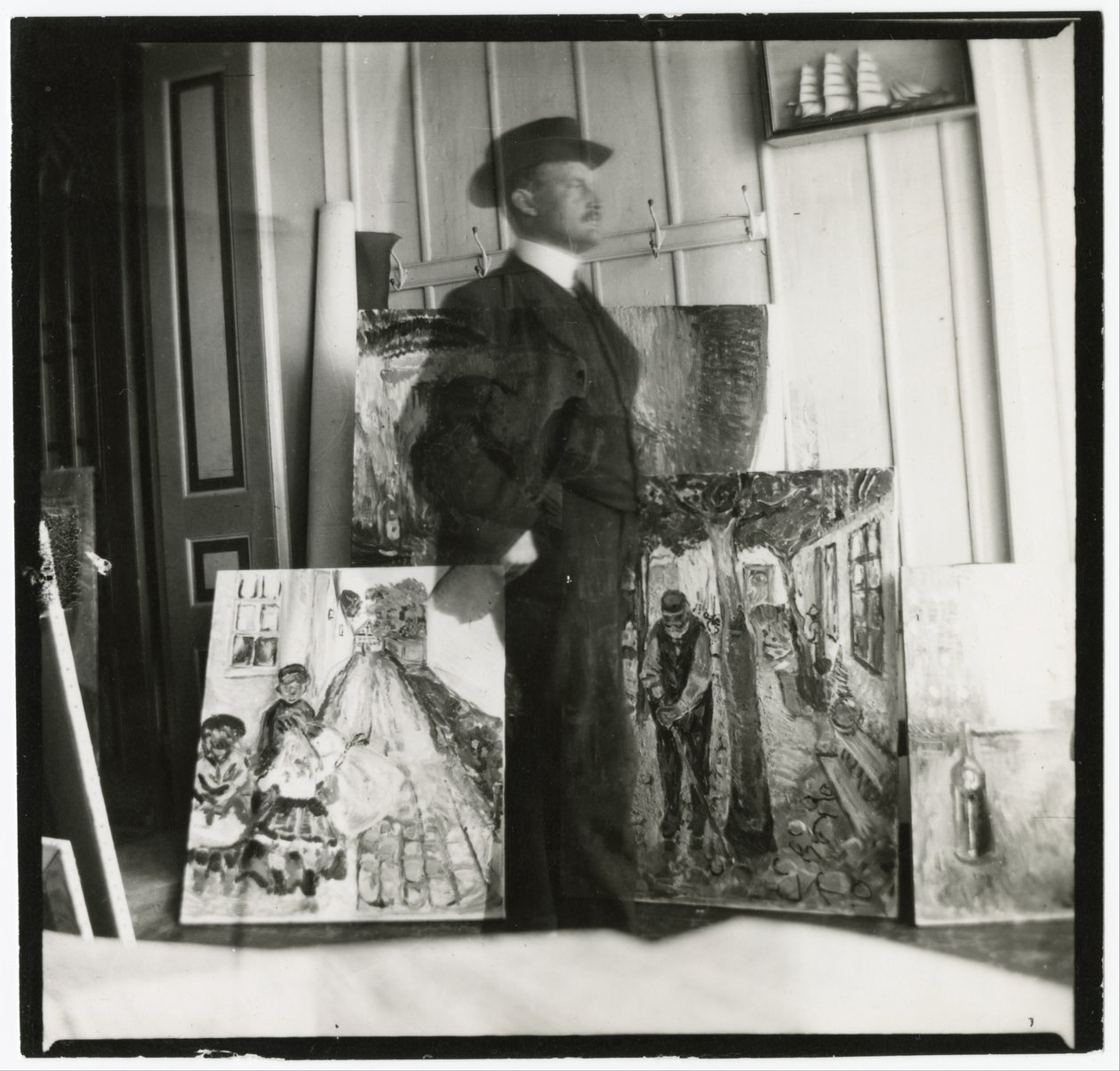 Önarckép a Warnemündei Strom 53. szám alatt alkotó: Edvard Munch
