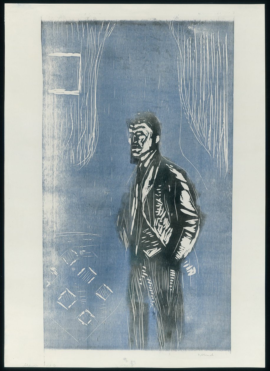 Önarckép holdfényben alkotó: Edvard Munch