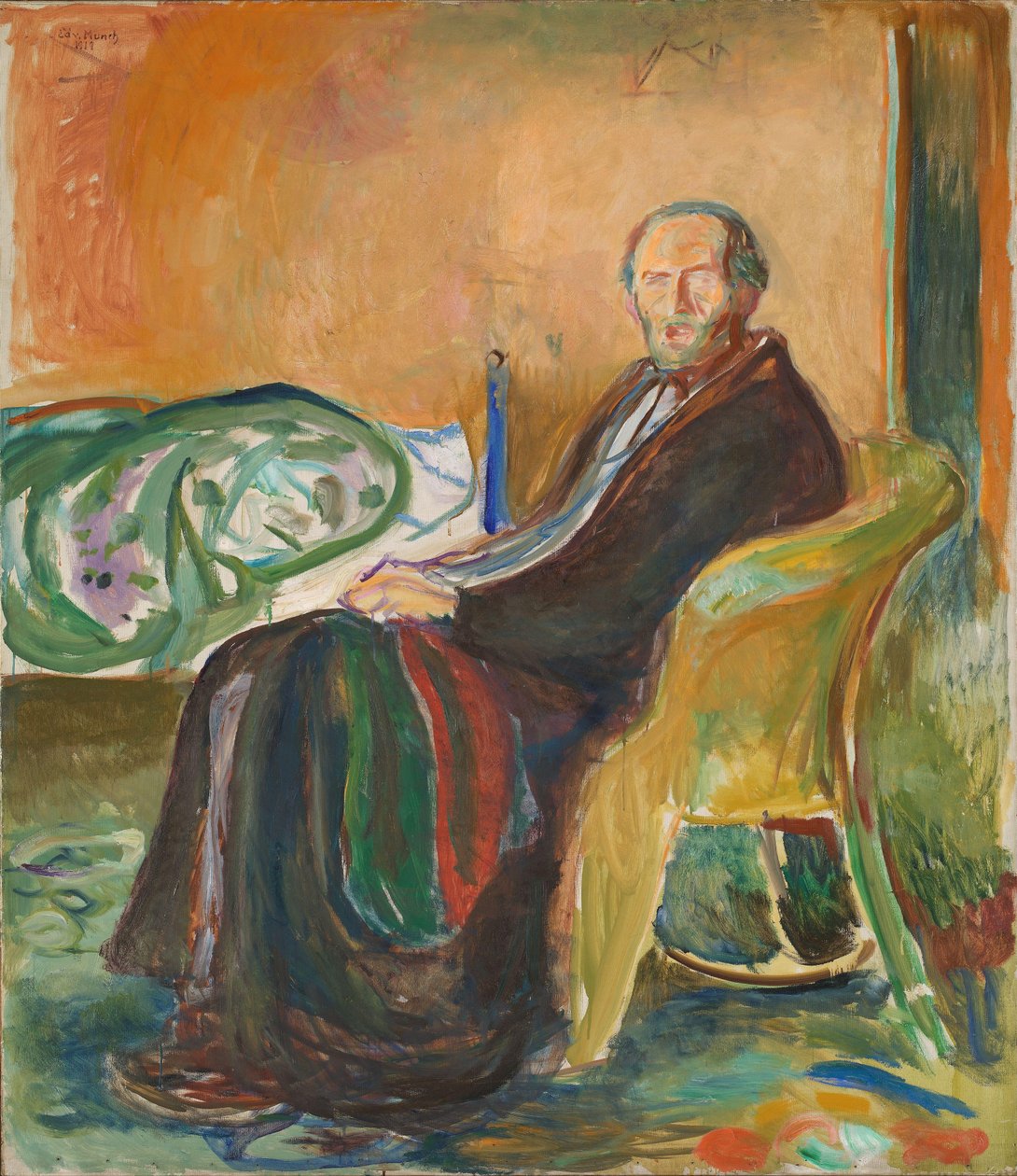 Önarckép a spanyolnáthával alkotó: Edvard Munch