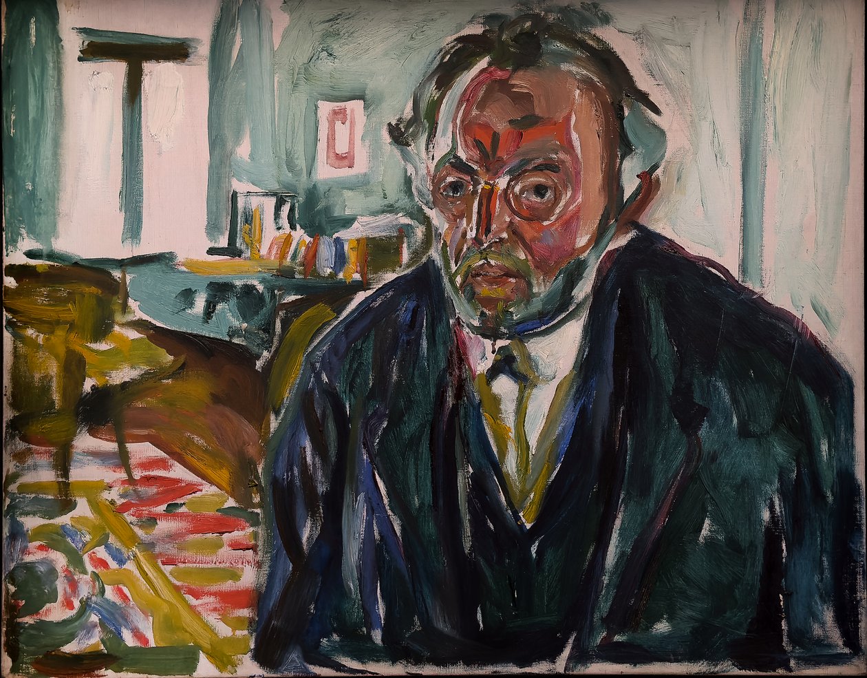 Önarckép a spanyolnátha után alkotó: Edvard Munch