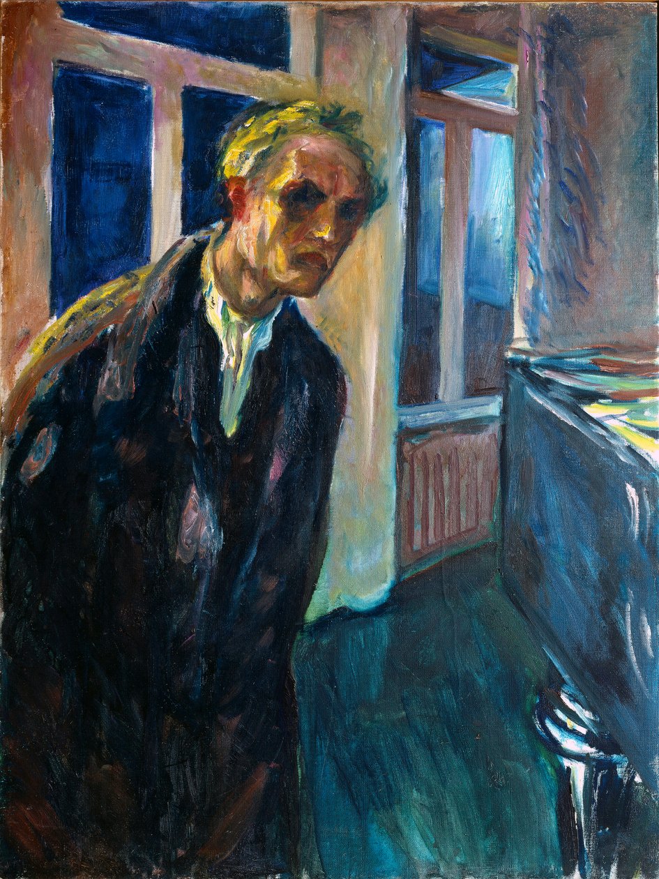 Önarckép vagy ember sétáló éjszakai festménye Edvard Munch (1863-1944) 1923-1924 V. 89,5x67,5 cm Oslo, Munch Múzeum (Musee Munch) Városi Művészeti Gyűjtemények alkotó: Edvard Munch
