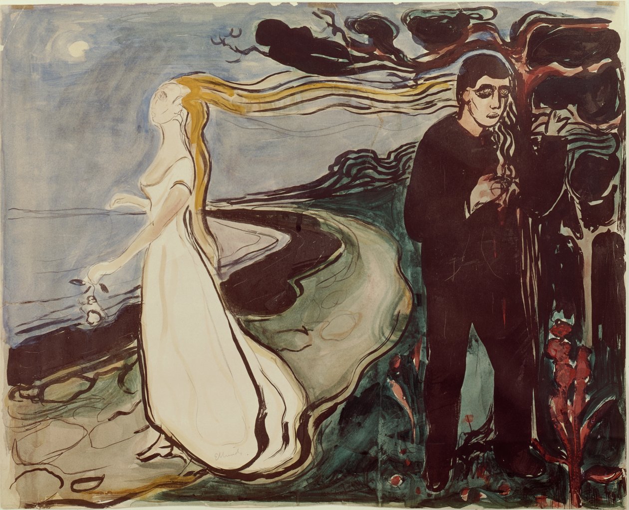 Elválasztás alkotó: Edvard Munch