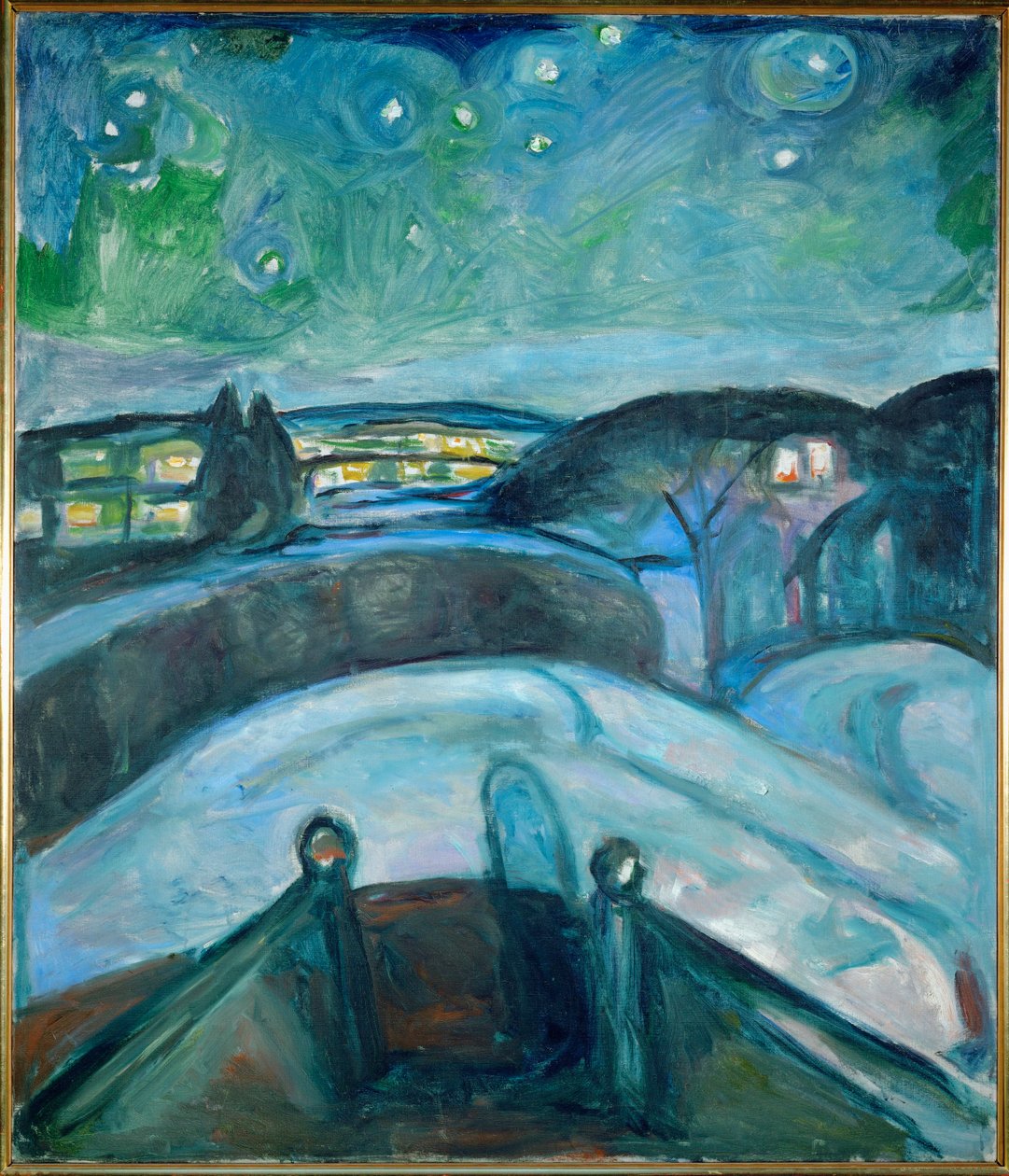 Starry Night, Ekely (festmény, vászon) alkotó: Edvard Munch