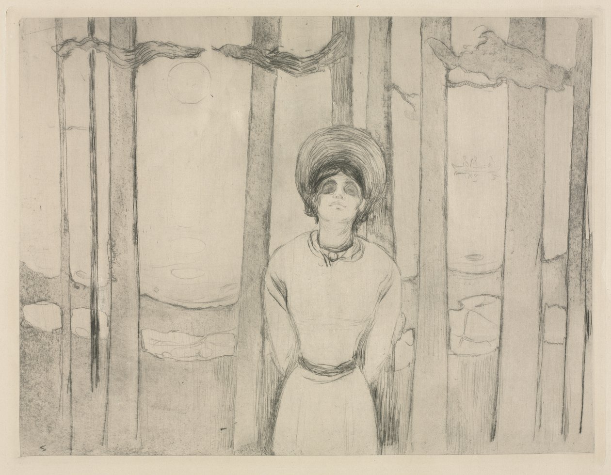 Nyári éjszaka  (The Voice) alkotó: Edvard Munch