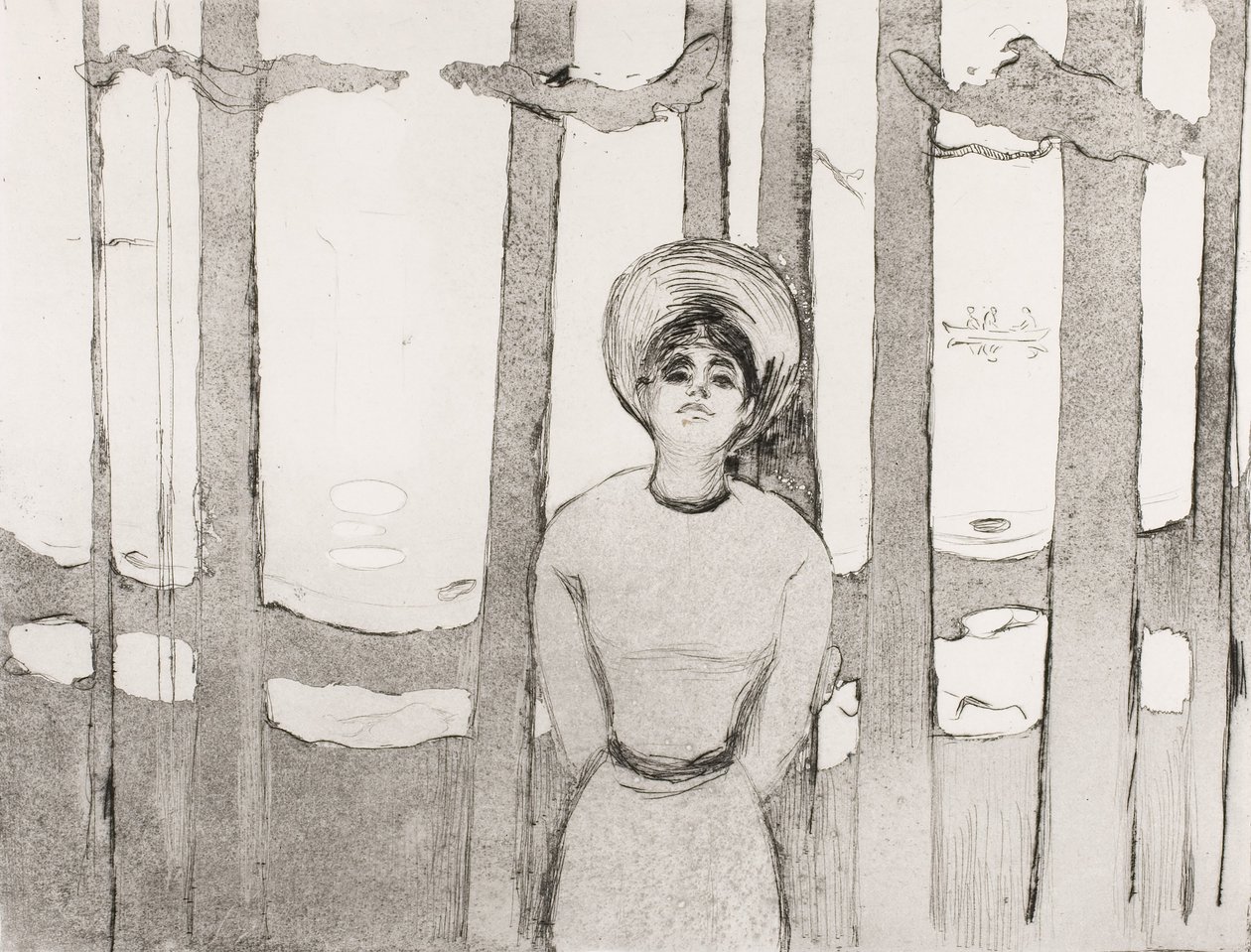 Nyári éjszaka, The Voice, 1894 alkotó: Edvard Munch