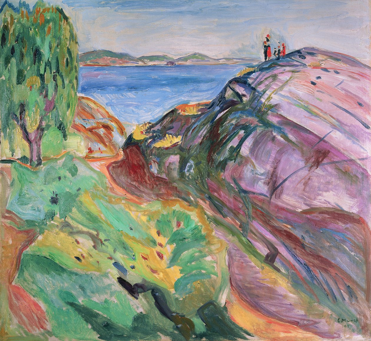 Nyár a tenger mellett, Krager alkotó: Edvard Munch