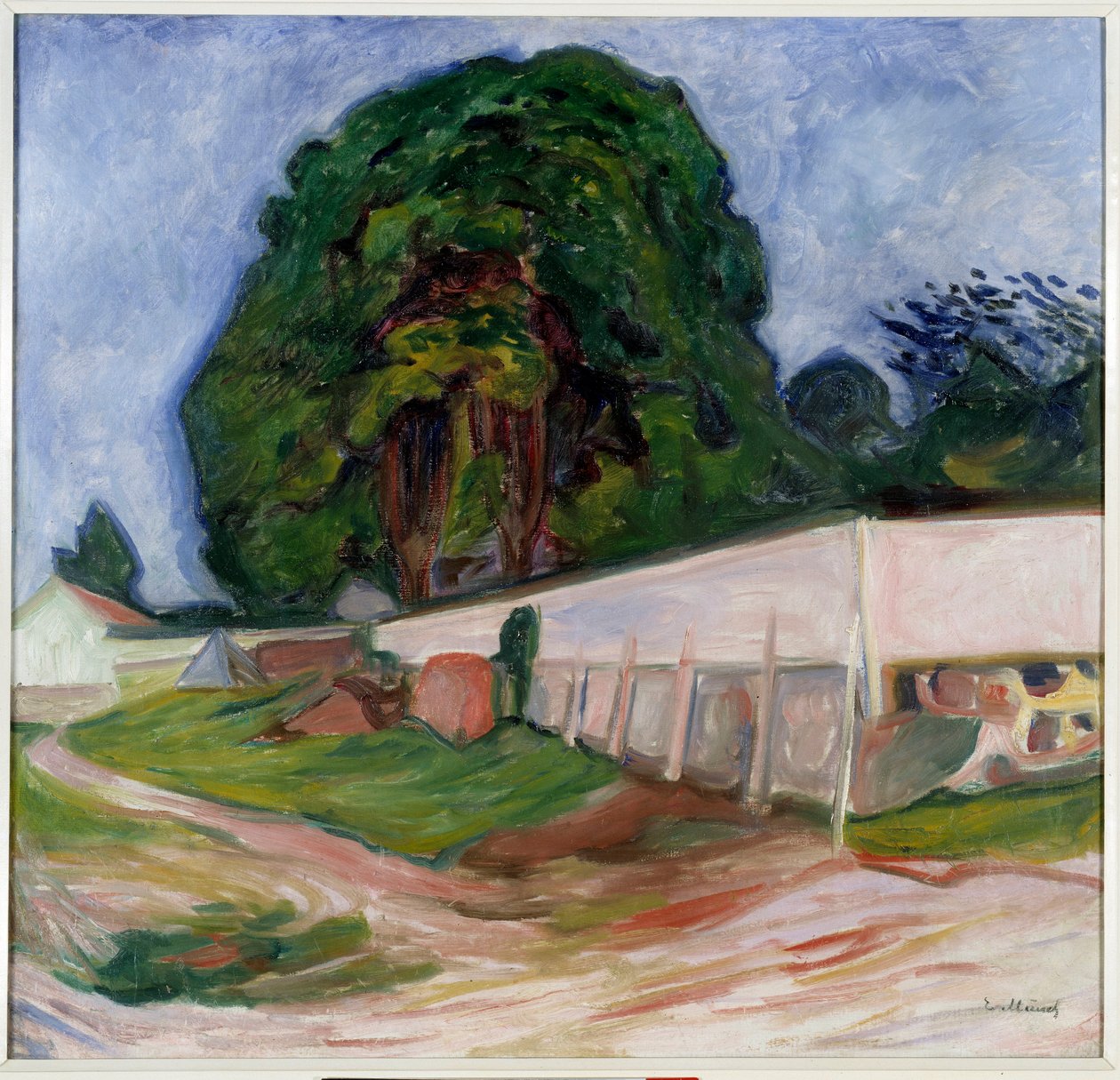 Nyári éjszaka Asgardstrandban. Edvard Munch (1863-1944) festménye Ec. Norv. alkotó: Edvard Munch