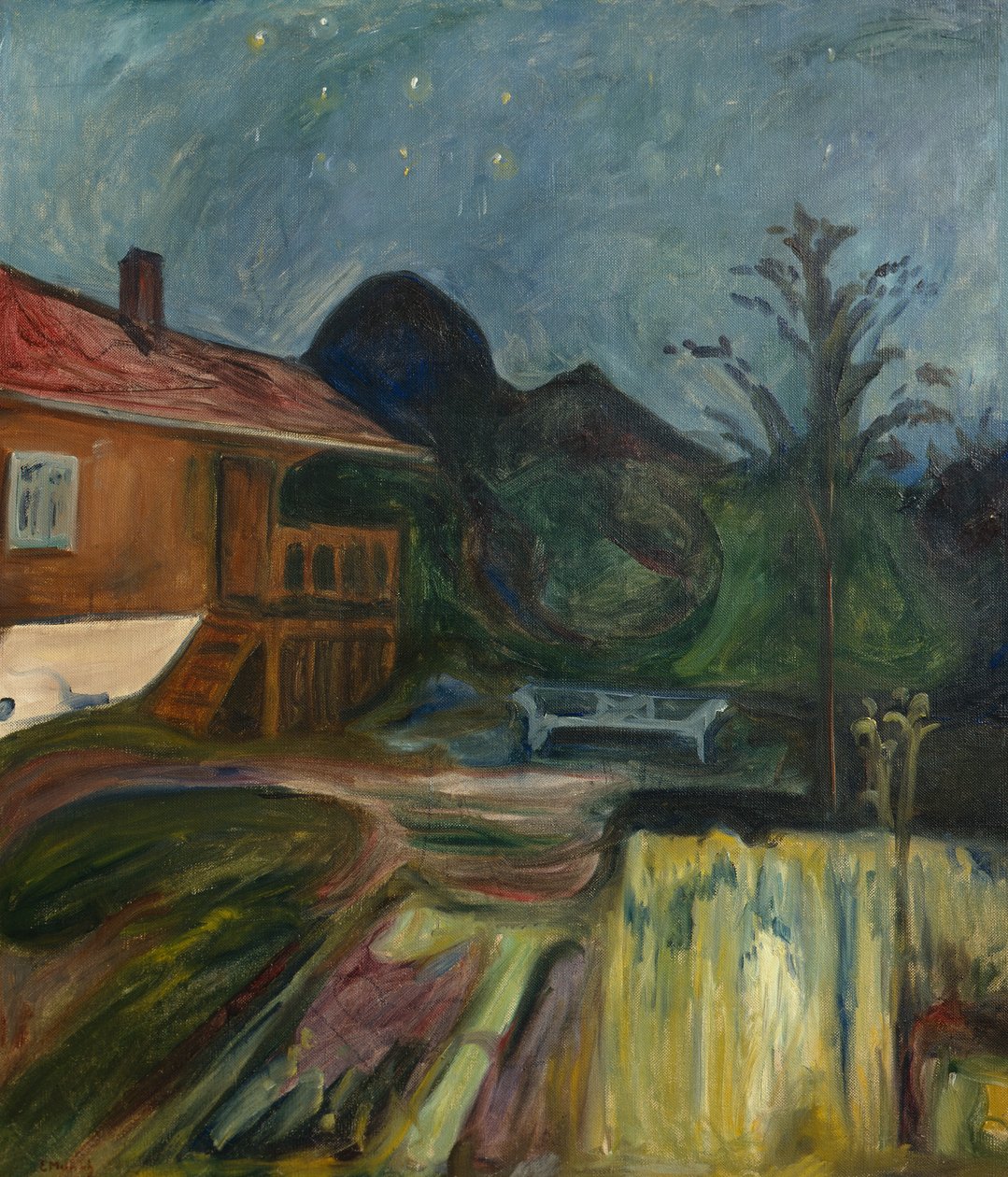 Nyári éjszaka Åsgårdstrandban alkotó: Edvard Munch