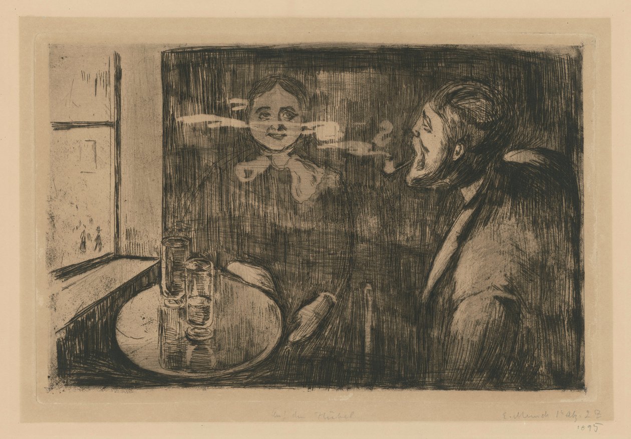 Tête-à-Tête (beszélgetés) alkotó: Edvard Munch