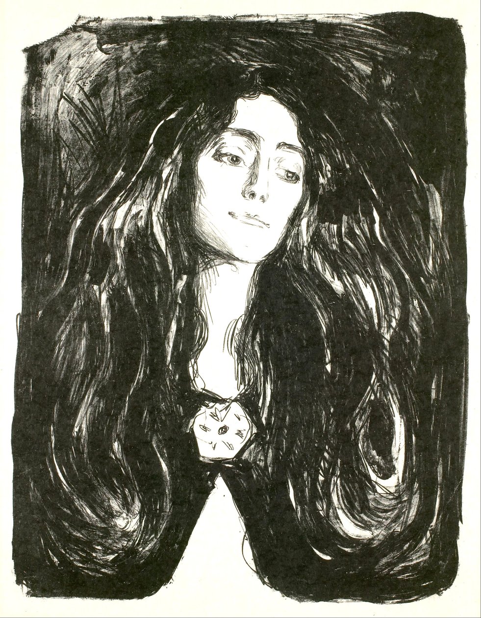 A bross. Éva Mudocci alkotó: Edvard Munch